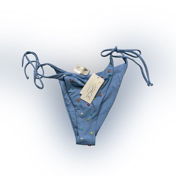 L*SPACE Beaded BRITTANY-LENNOX BIKINI BOTTOM Large - Picture 4 of 7